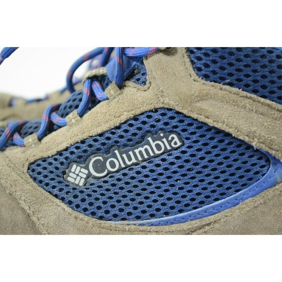 Columbia Waterproof Omni Grip Womens Sz 5 TechLite Hiking Trail Boots Brown Blue - Picture 6 of 11